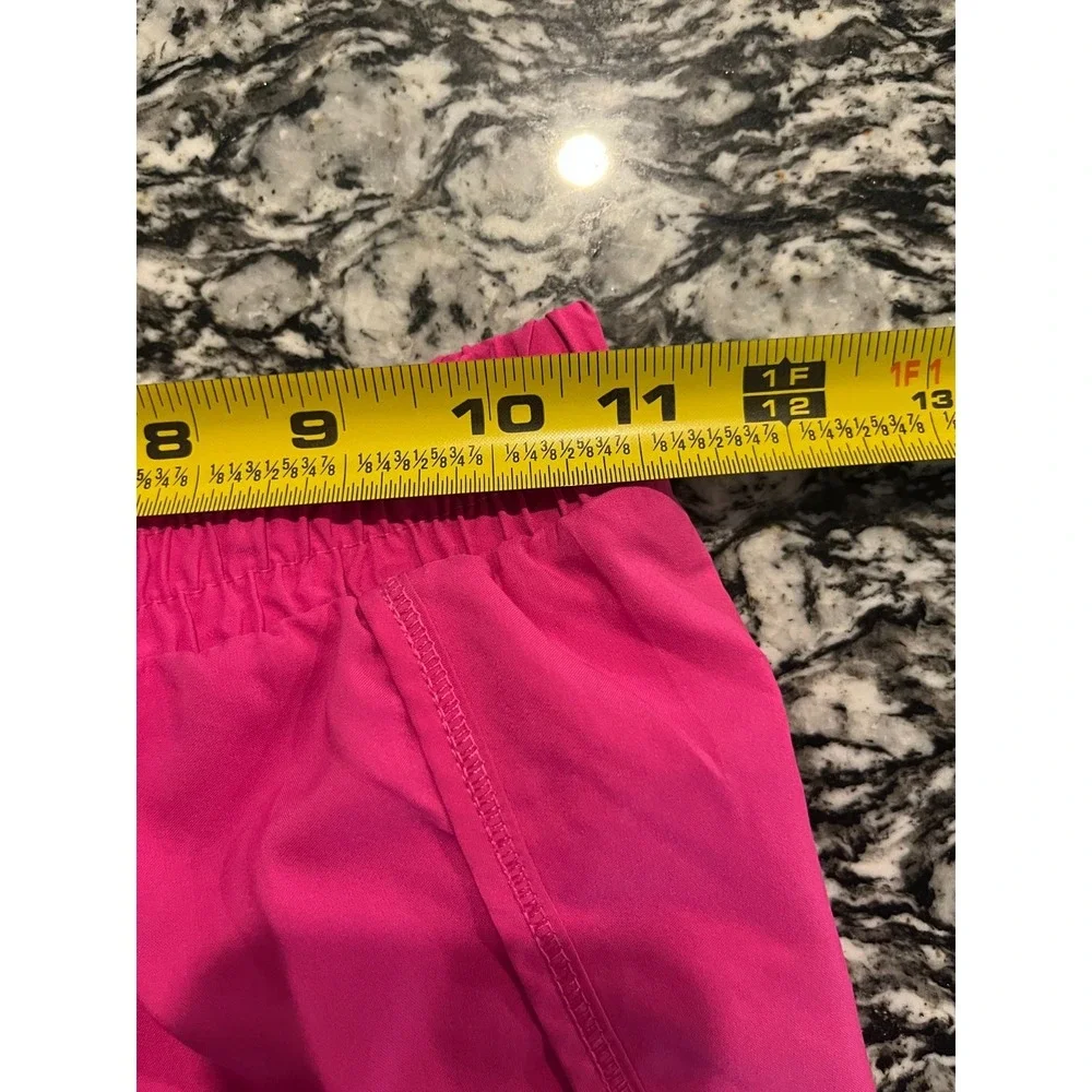 All in Motion Run Shorts‎ Girls L (10/12) Pink Perfect Fit Dolphin Hem Workout